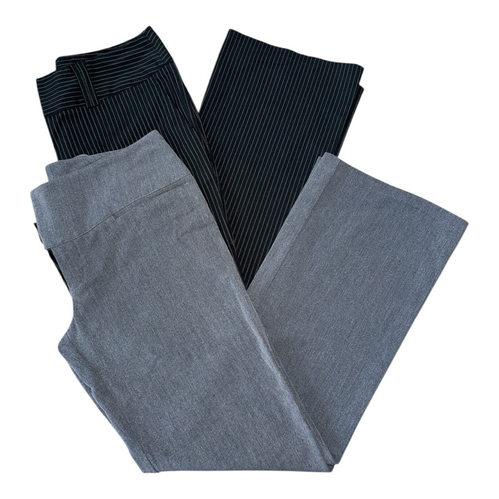 Lot of (2) Vintage Tracy Evan’s Black/Gray Dress Pants - 7